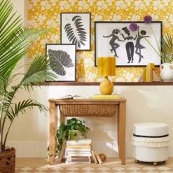 Idris Flower Wallpaper Pharaoh Gold - Opalhouseâ„¢ Designed With Jungalowâ„¢