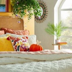 Pumpkin Shaped Velvet Accent Pillow Orange - Opalhouseâ„¢ Designed With Jungalowâ„¢