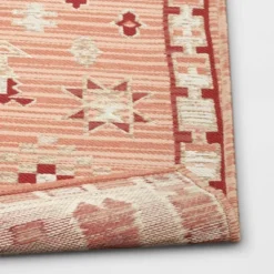 5'x7' Tapestry Rectangular Woven Outdoor Area Rug Red/Pink - Opalhouse™ 5 5'x7' Tapestry Rectangular Woven Outdoor Area Rug Red/Pink - Opalhouse™ -Opalhouse GUEST 77b641b6 dcd1 40f9 b161 7be739e1e714