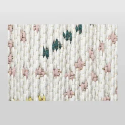 5" X 7" Multi Dot Fringed Outdoor Rug Teal/Pink/Yellow - Opalhouseā¢